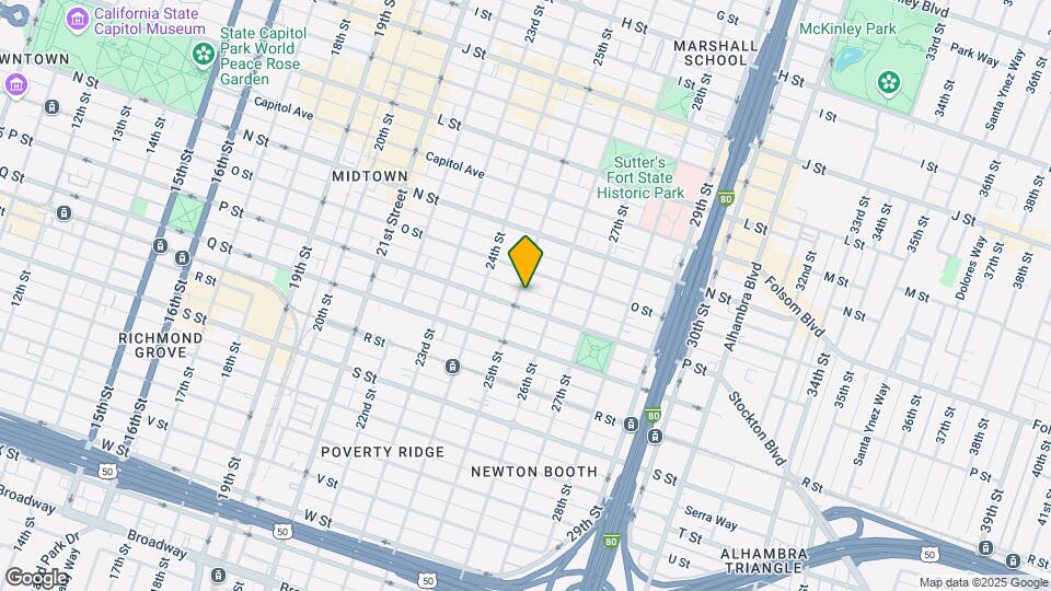 1521 25th St Map and Location Details