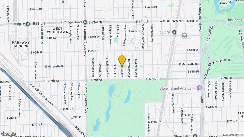 6621 S Greenwood Ave Map and Location Details