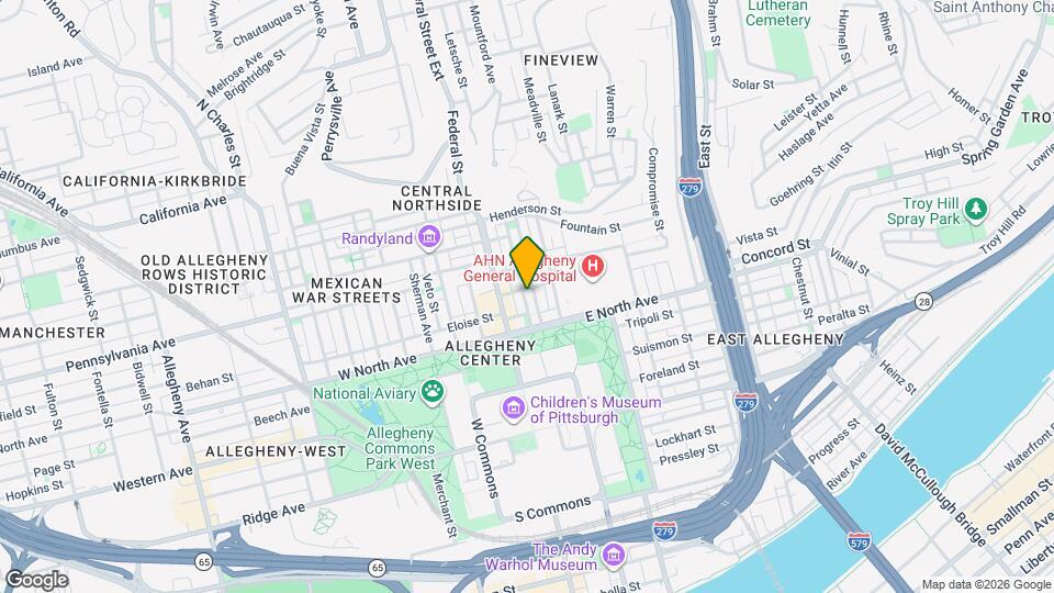 1218 Boyle St Map and Location Details