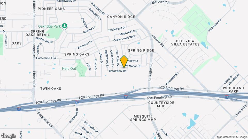 14817 Broadview Dr Mapa y Detalles de la Ubicación