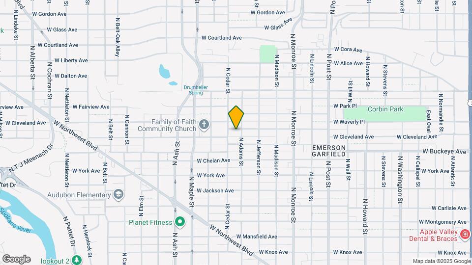 1307 W Cleveland Ave Map and Location Details