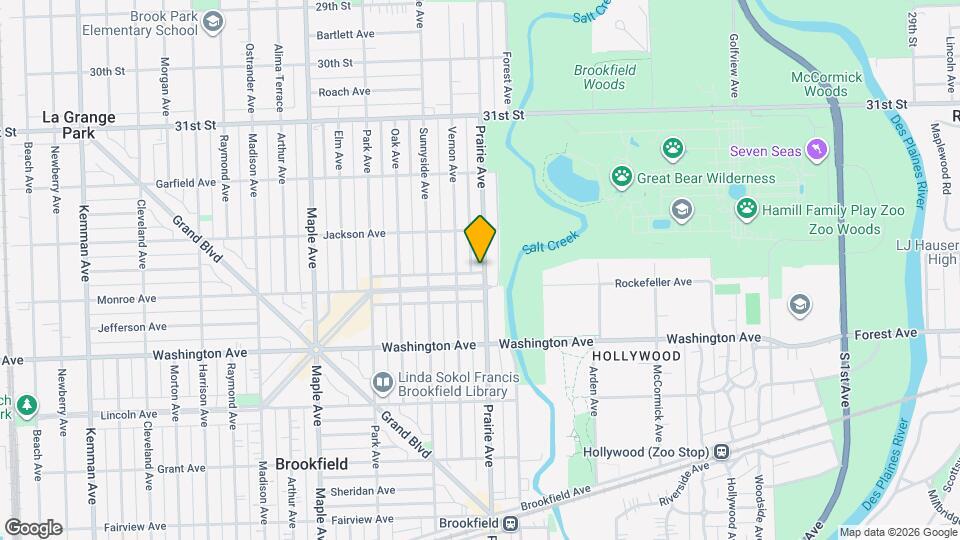 3334 Prairie Ave Map and Location Details