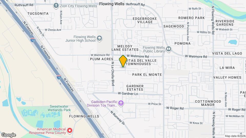 2012 W Hadley St Map and Location Details