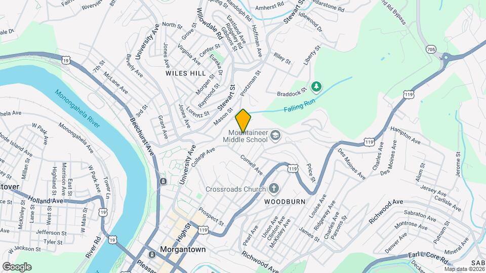 1004 College Ave Mapa y Detalles de la Ubicación