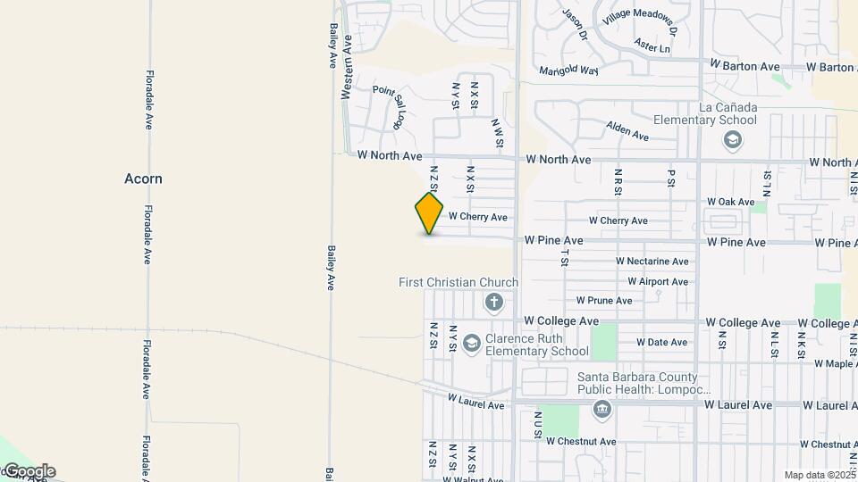1636 W Pine Ave Mapa y Detalles de la Ubicación