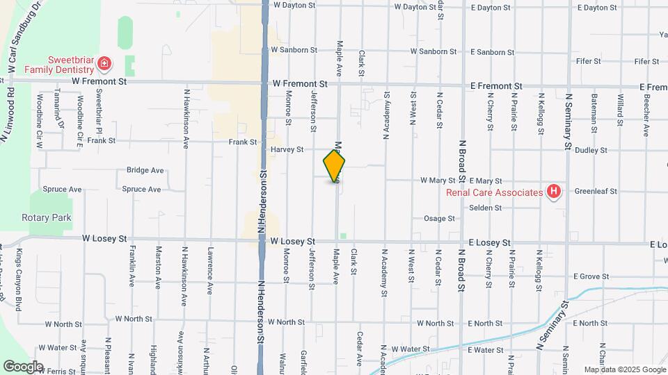 852 Maple Ave Map and Location Details