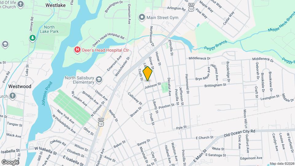 604 Liberty St Map and Location Details