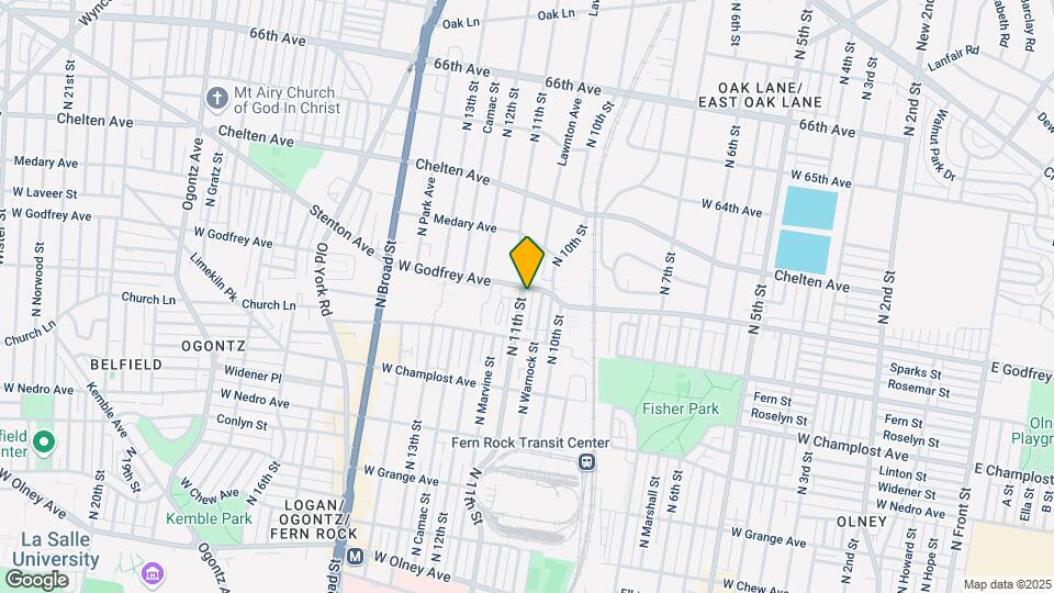 6155 N 11th St Map and Location Details