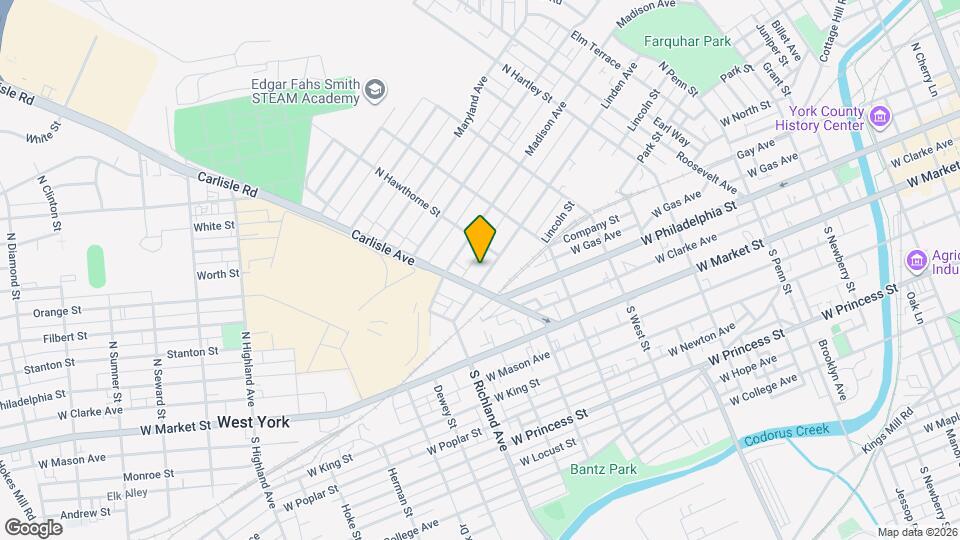 831 Linden Ave Map and Location Details