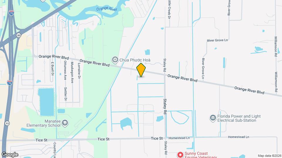 10800 Orange River Blvd Mapa y Detalles de la Ubicación