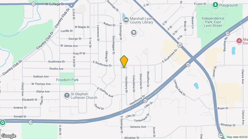 800 Hackberry Dr Map and Location Details