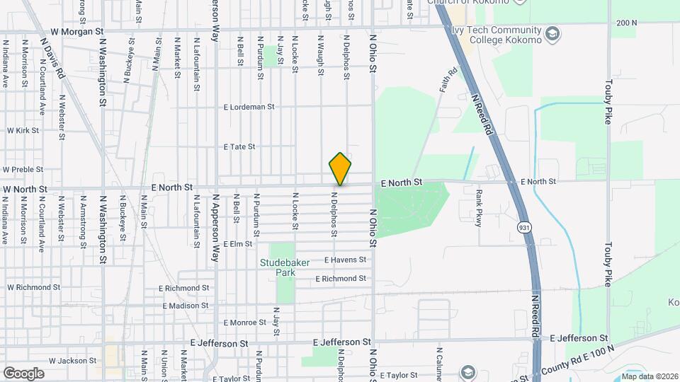 1007 E North St Map and Location Details