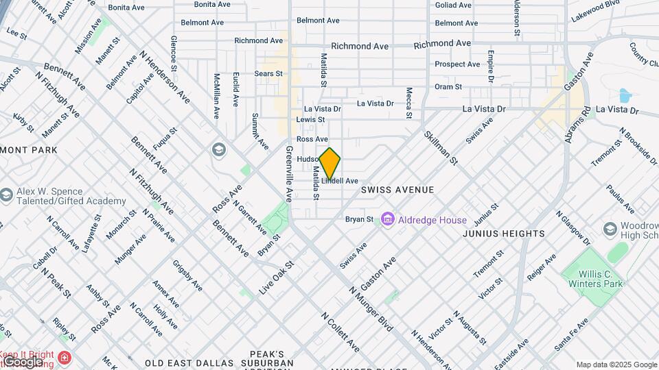 5802 Lindell Ave Map and Location Details