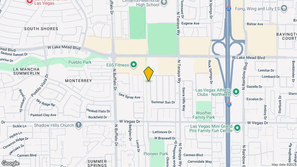 1837 Navajo Lake Way Map and Location Details