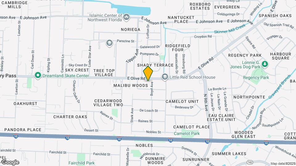 3689 E Olive Rd Map and Location Details