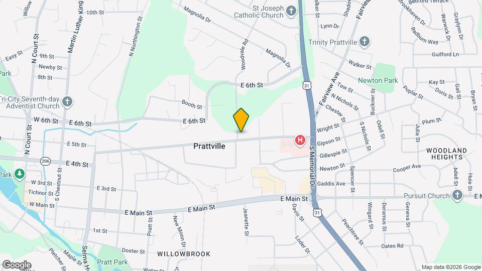 633 Wetumpka St Map and Location Details