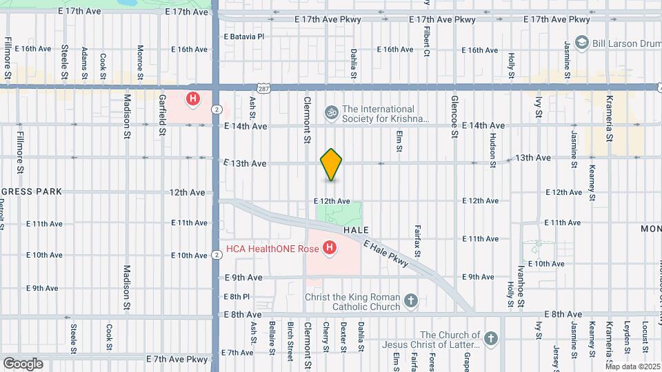 1240 Cherry St Map and Location Details