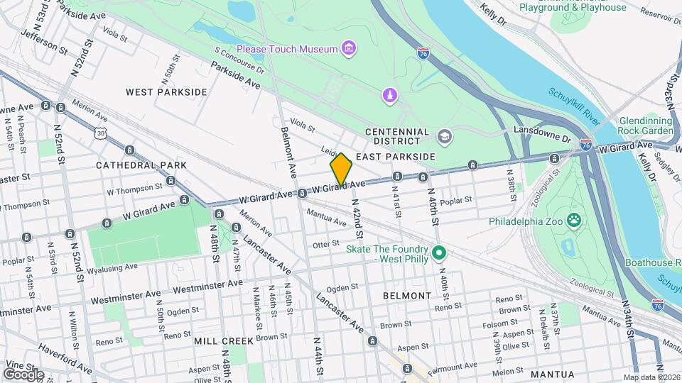 4220 W Girard Ave Map and Location Details