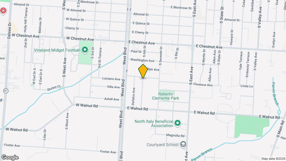 Vineland Garden Apartments Map and Location Details