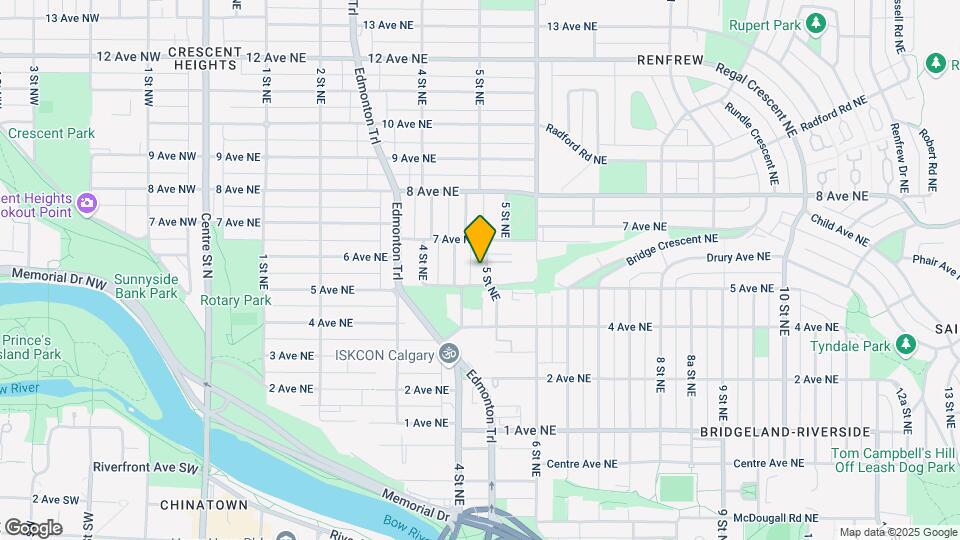 715D 5 St NE Map and Location Details