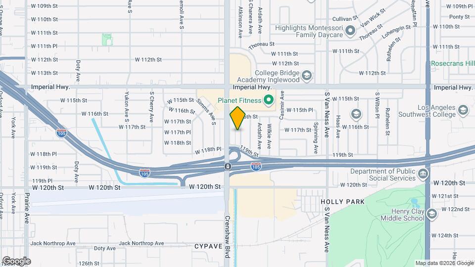 11707 Atkinson Ave Map and Location Details