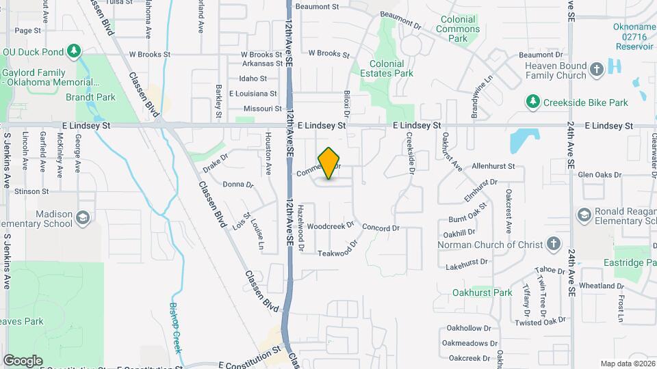 1315 Eastgate Dr Map and Location Details
