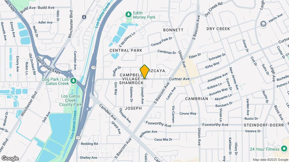 2220 Curtner Ave Mapa y Detalles de la Ubicación