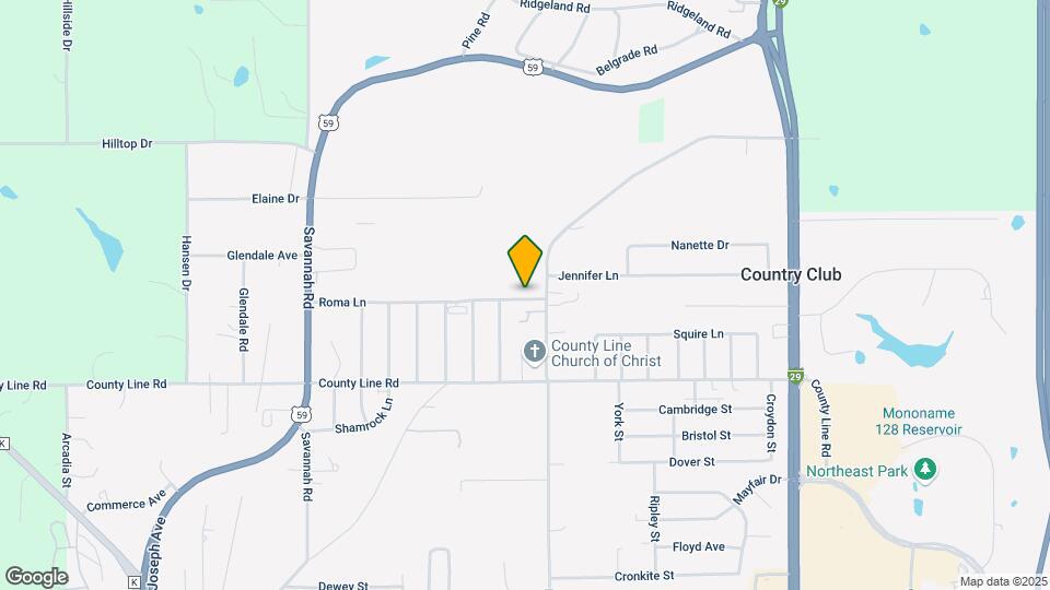 2821 Roma Ln Map and Location Details