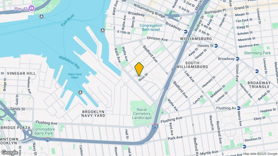 650 Wythe Ave Mapa y Detalles de la Ubicación