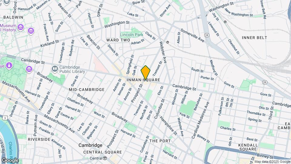 1228 Cambridge St, Unit 4T Map and Location Details