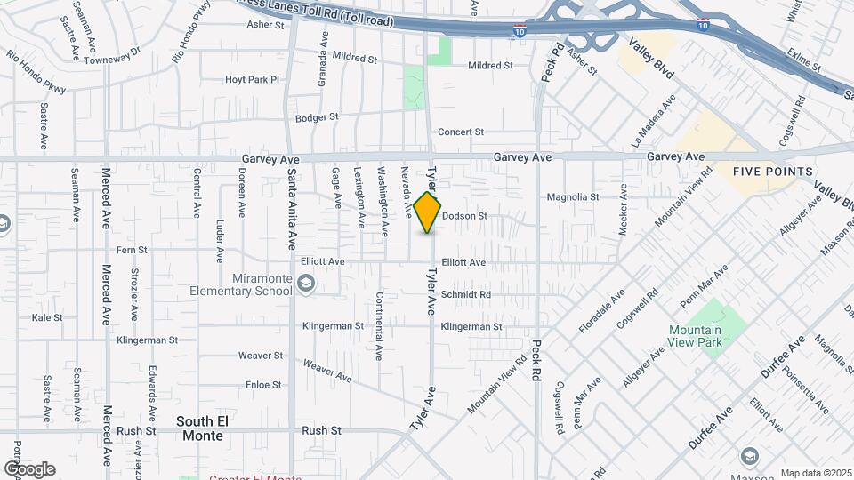 2627 Tyler Ave Map and Location Details