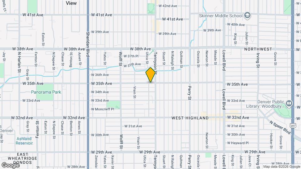 4430 W 35th Ave Map and Location Details