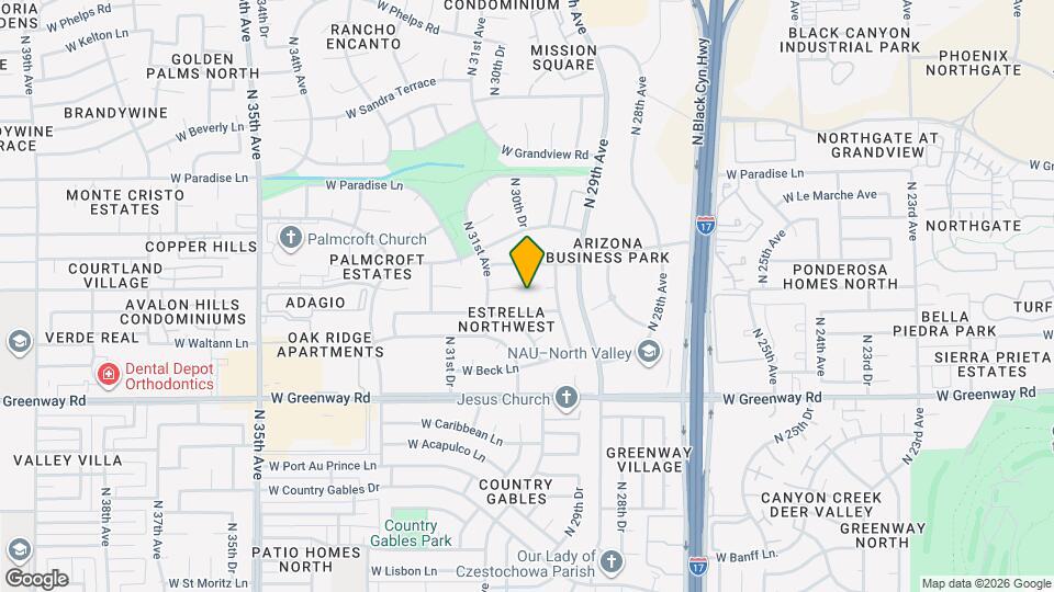 3027 W Tierra Buena Ln Map and Location Details