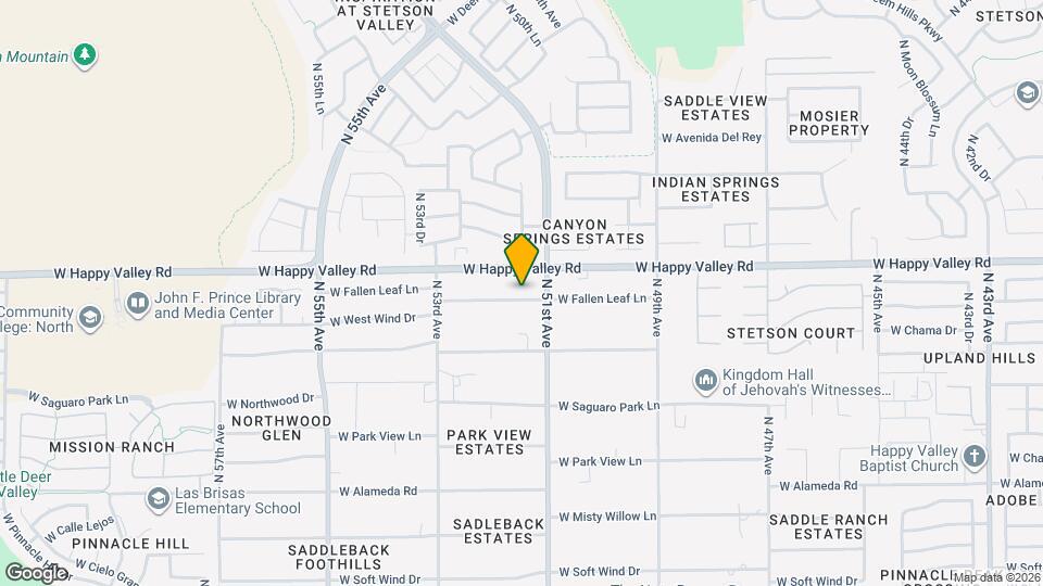 5122 W Fallen Leaf Ln Map and Location Details