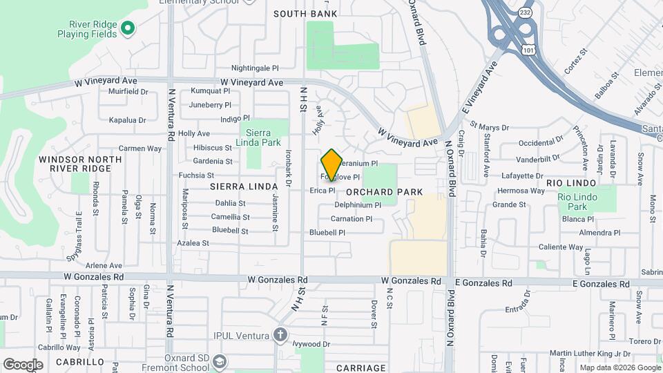 651 Erica Pl Map and Location Details