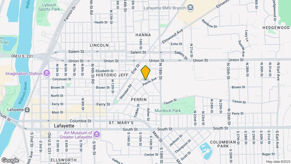 616 Perrin Ave Map and Location Details