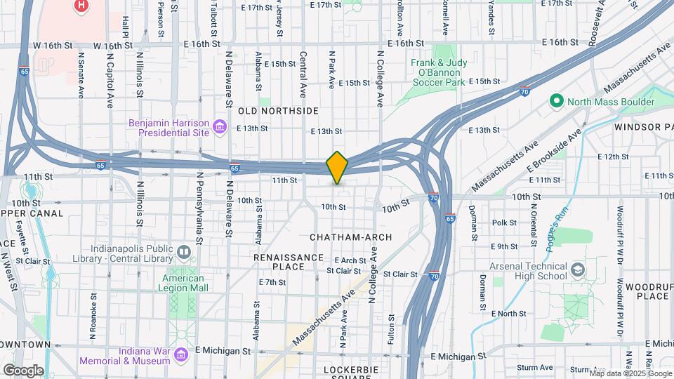 605 E 11th St Map and Location Details