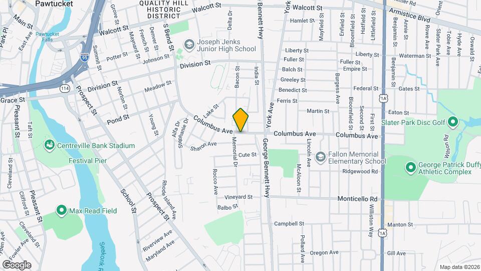 141 Columbus Ave, Unit 2f Mapa y Detalles de la Ubicación