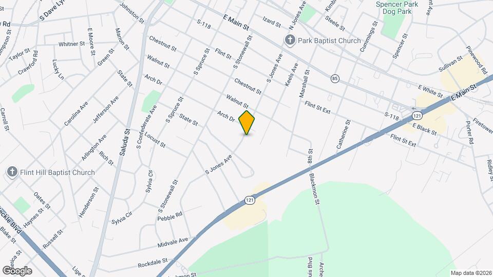 617 S Jones Ave Map and Location Details