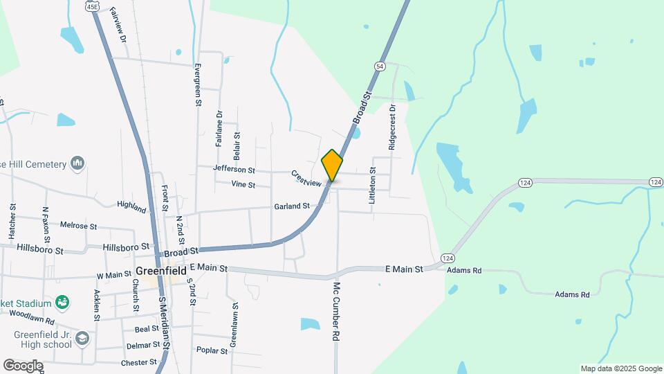 100 E Crestview Dr Map and Location Details
