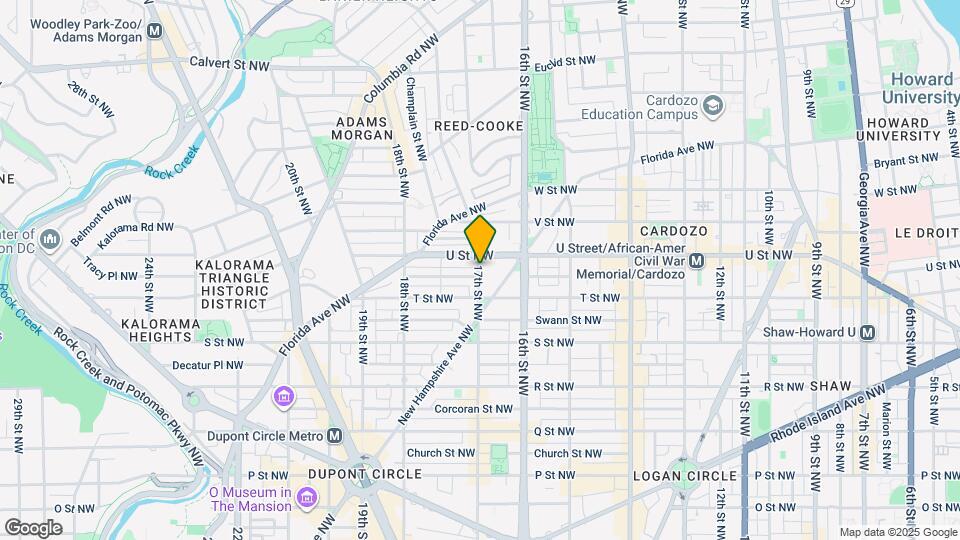 1927 17th St NW, Unit Unit 6 Map and Location Details