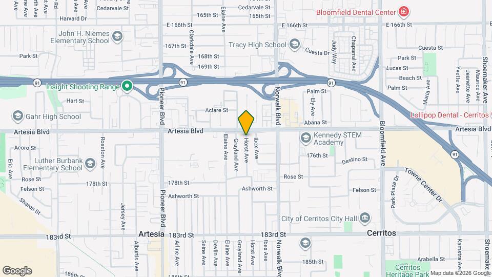 17406 Horst Ave Map and Location Details