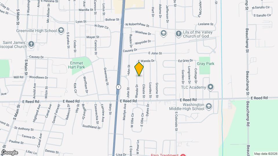 1176 Wanda Dr Map and Location Details