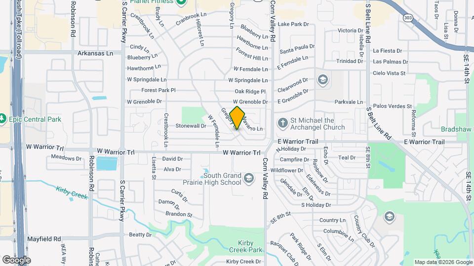 3060 Gregory Ln Map and Location Details