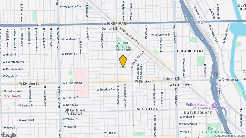 1939 W Potomac Ave, Unit 3F Map and Location Details