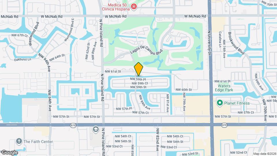 8409 NW 59th Pl Map and Location Details
