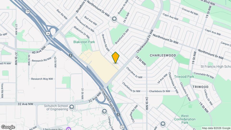 2716 Brentwood Blvd NW Map and Location Details