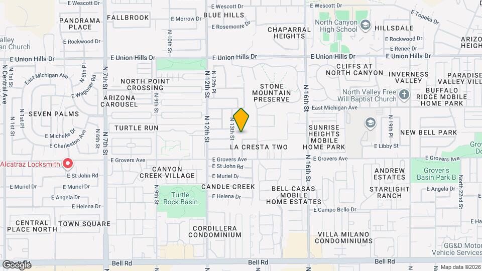 1320 E Charleston Ave Map and Location Details