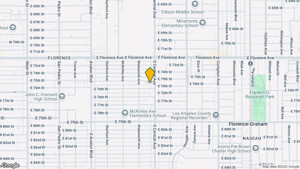 1024 E 75th St Map and Location Details