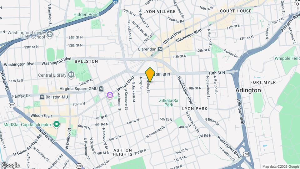 911 N Irving St Map and Location Details